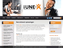 Tablet Screenshot of iunex.nl